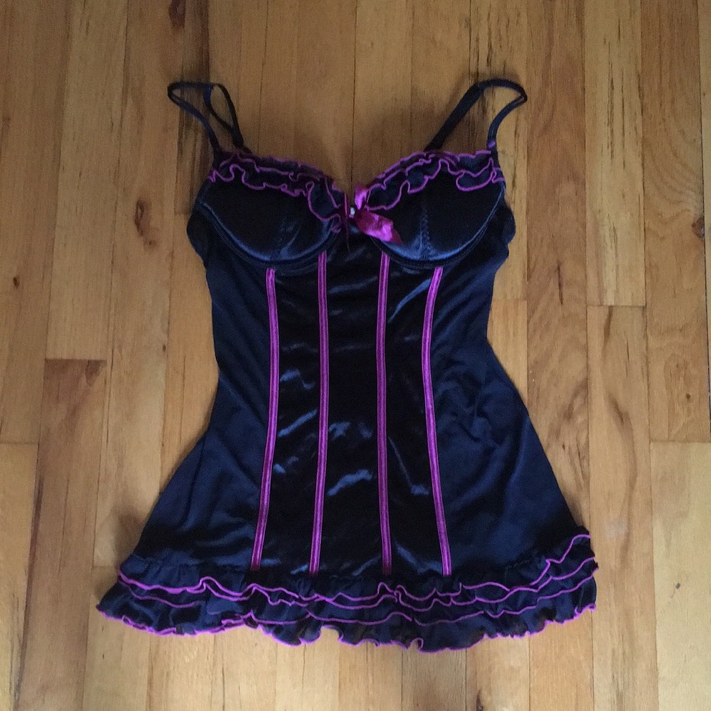 Pretty and fun for a Rocky Horror Picture Show lingerie